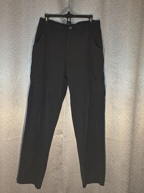 Men's Black Cargo Pants with Utility Pockets